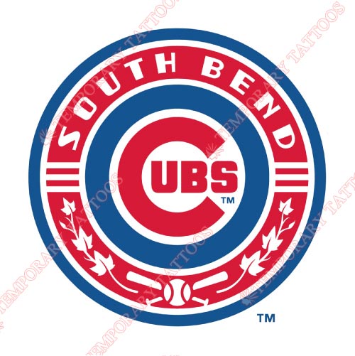 South Bend Cubs Customize Temporary Tattoos Stickers NO.8132